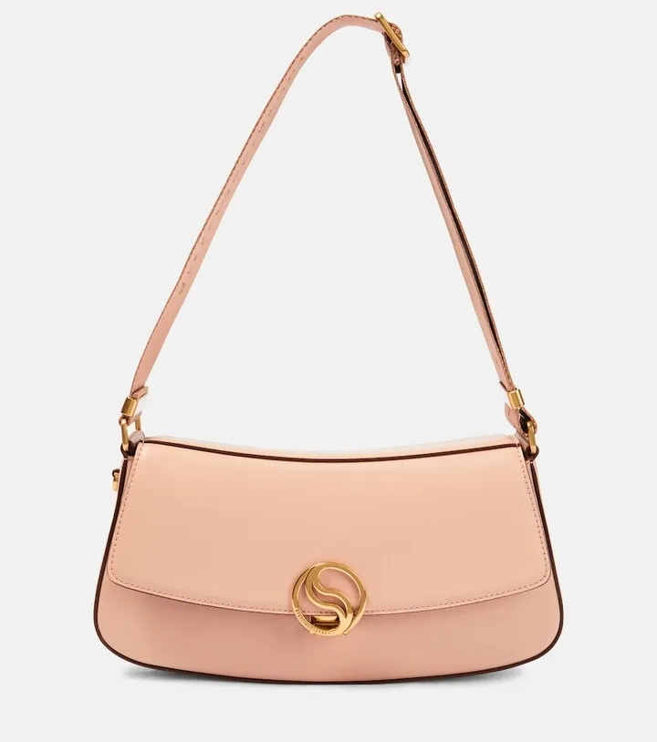 S-Wave faux leather shoulder bag