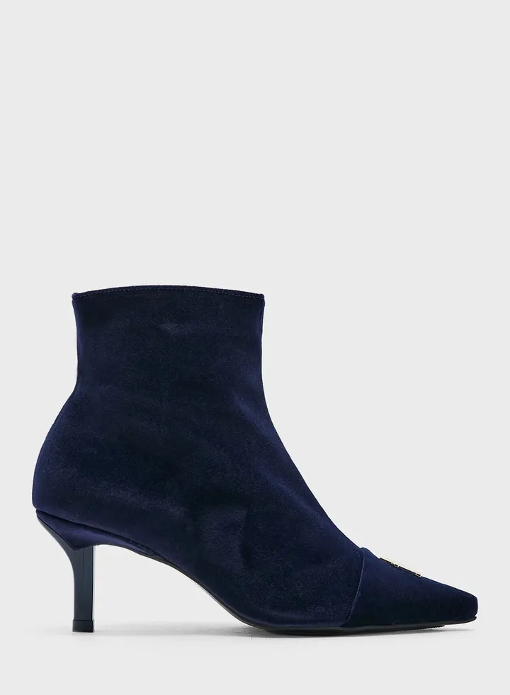 Pointy Mid Heel Boots