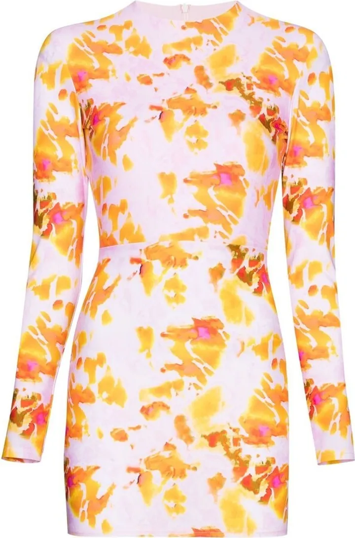 Calla long-sleeve mini dress