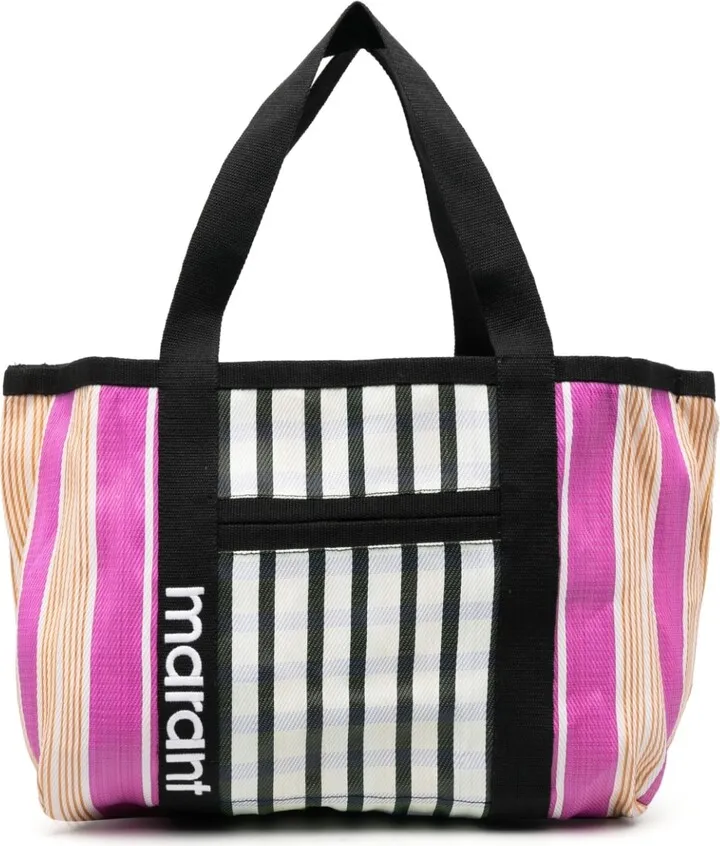 Warden striped tote bag