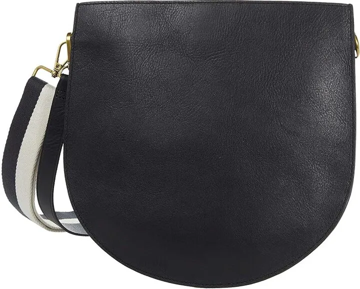 Madewell The Transport Saddle Bag (True Black) Handbags