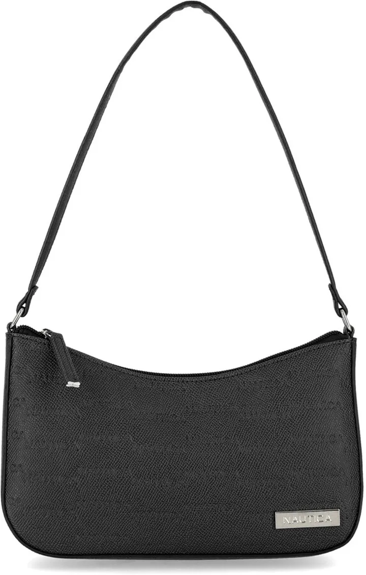 Printed Baguette Shoulder Bag
