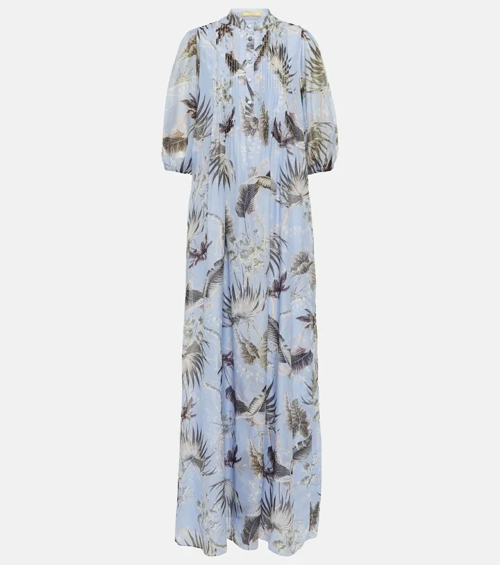 Ariana cotton and silk maxi dress