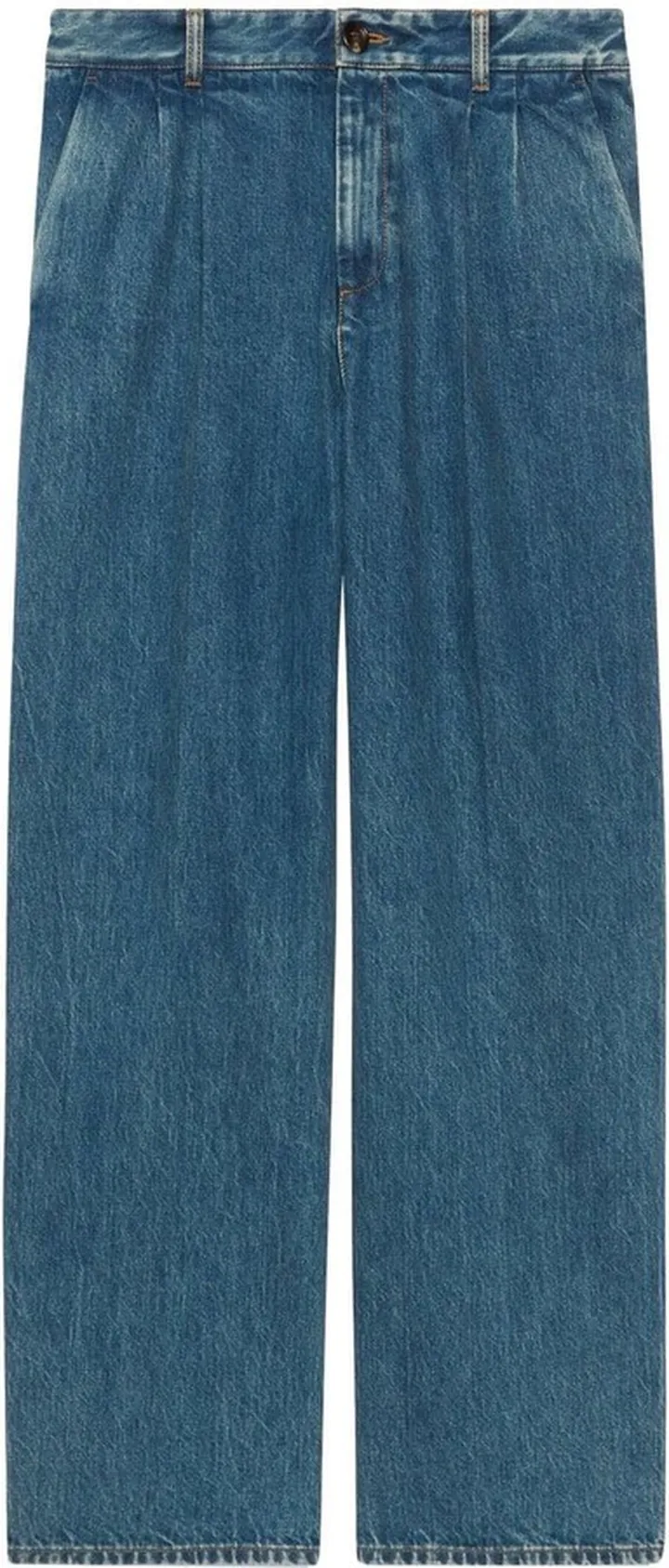 Wide-Leg Denim Jeans