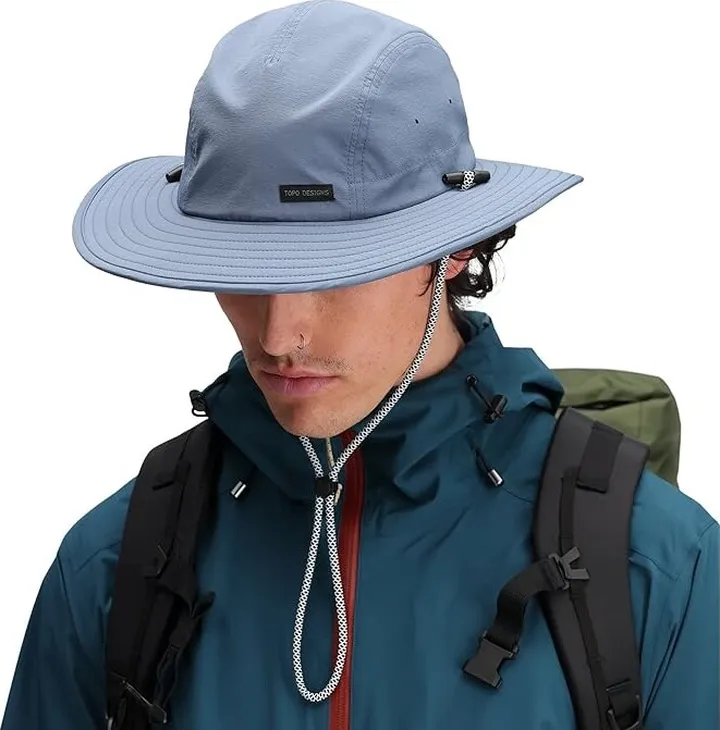 Topo Designs Sun Hat (Stone Blue) Caps