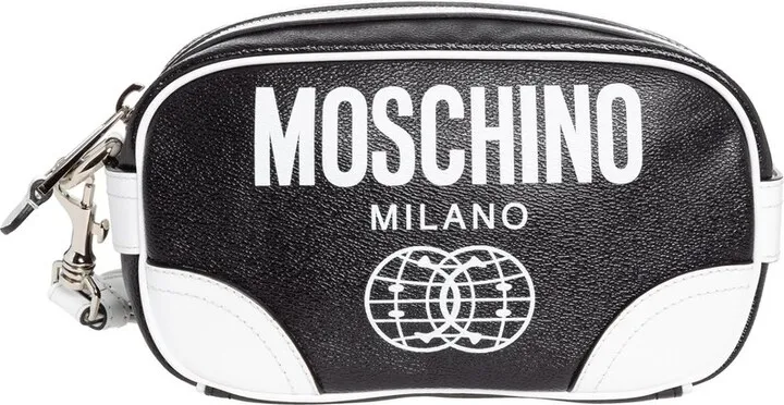 Moschino Logo Printed Toiletry Bag