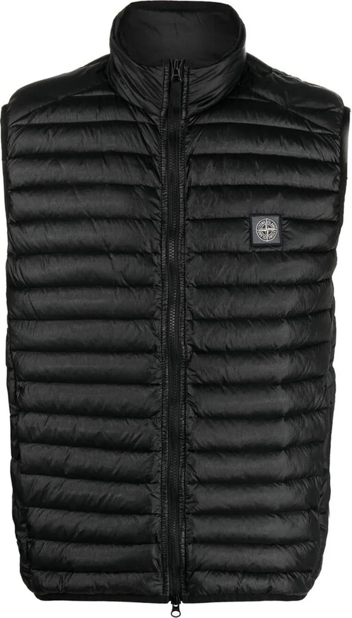 Black Compass Patch Padded Gilet