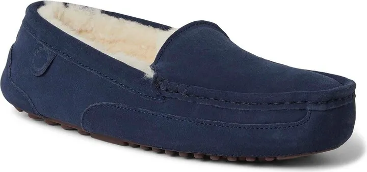 Fireside By Dearfoams Men's Melbourne Genuine Shearling Moccasin