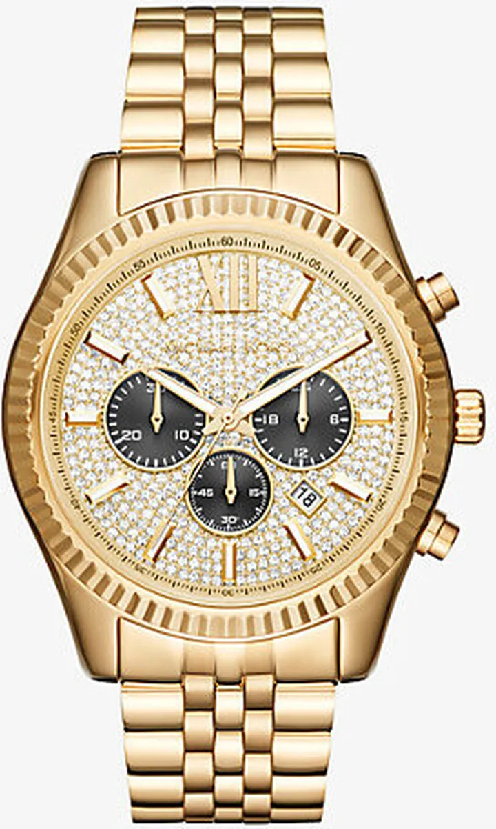 Oversized Lexington Gold-Tone Watch