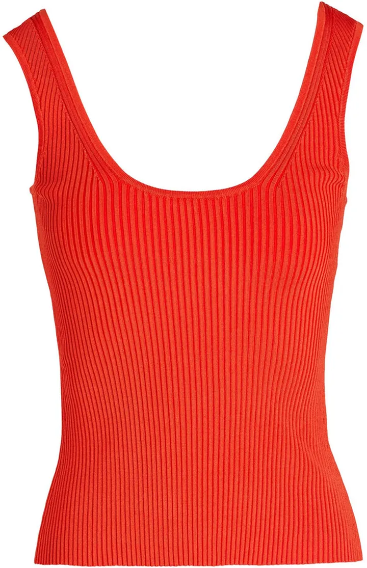 Ribbed-knit tank