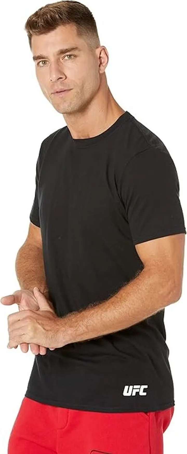 UFC Basic 3-Pack Crew Neck Tee (Black) Men's Clothing