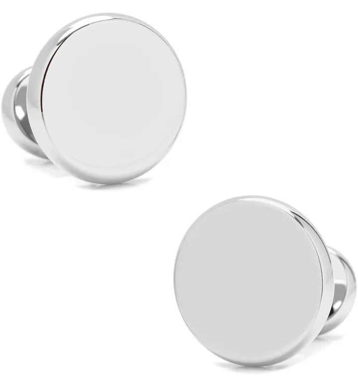 Engravable Round Cuff Links