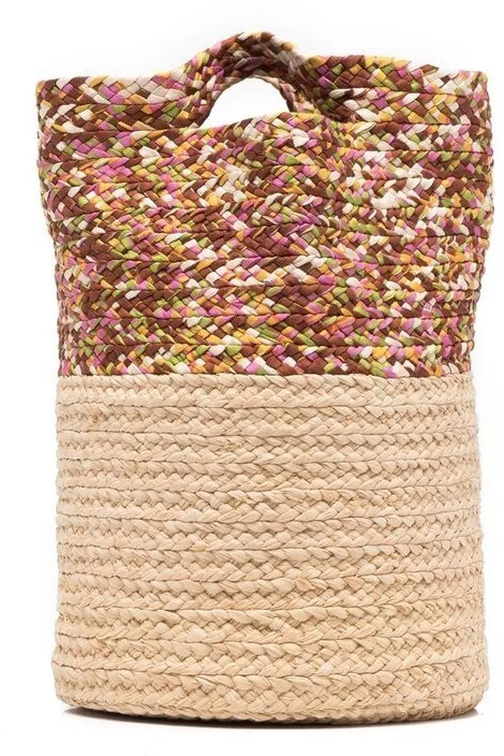 Woven-Detail Tote Bag