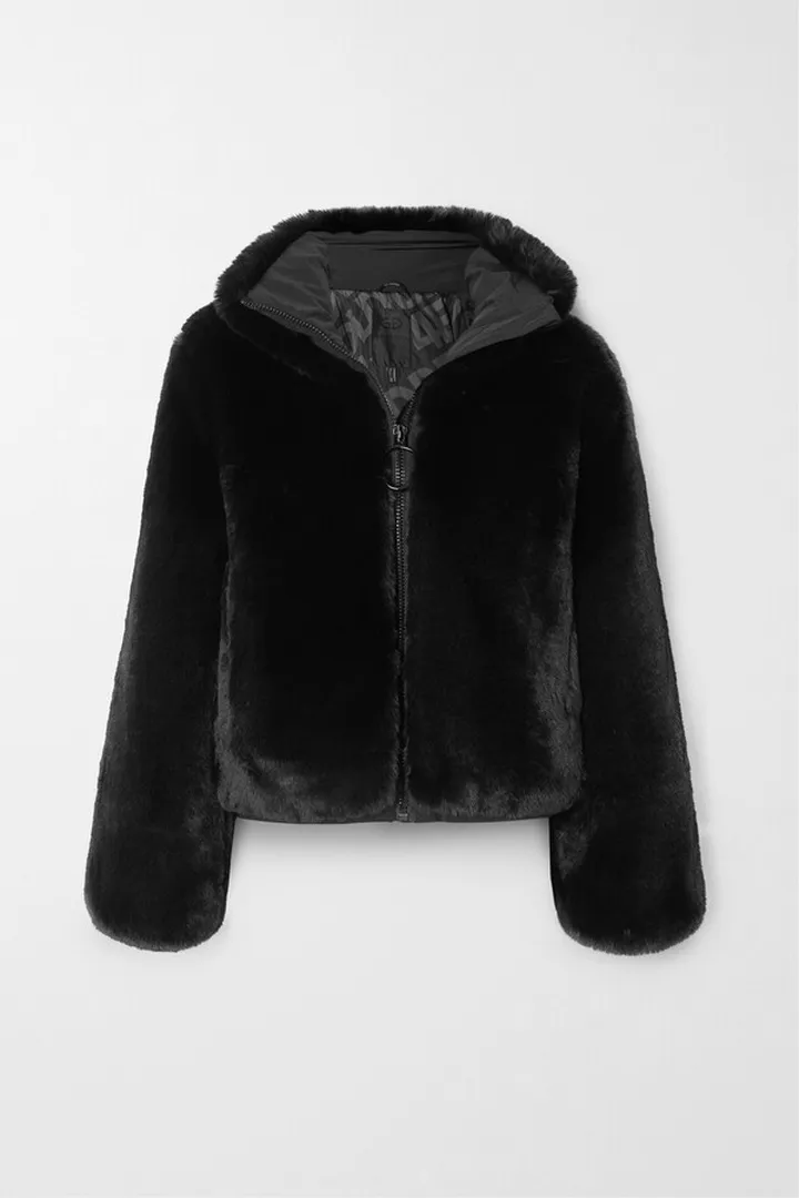 Goldbergh - Victoria Faux Fur Padded Primaloft Ski Jacket - Black