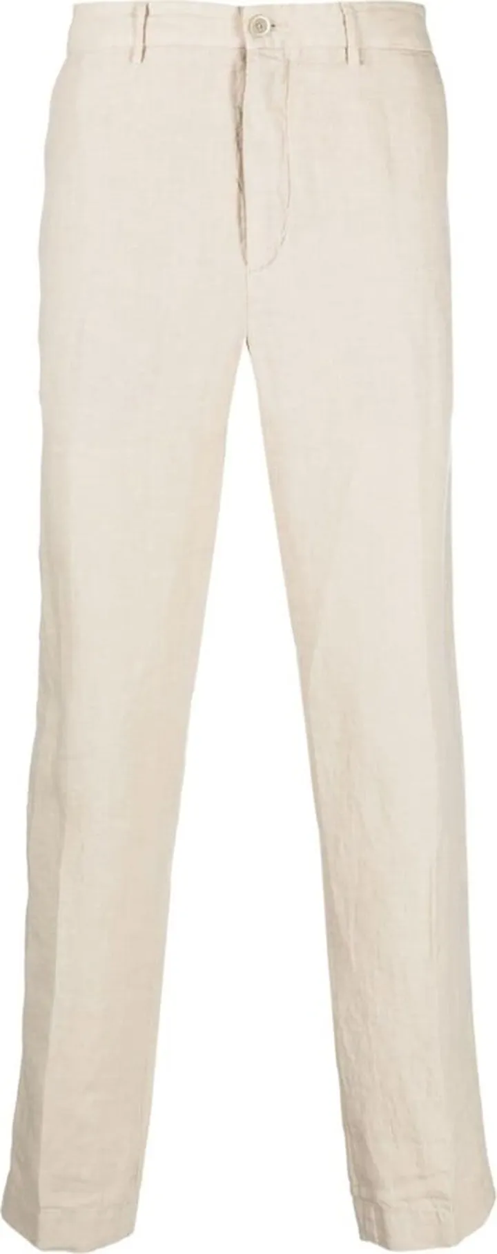Straight-Leg Linen Trousers
