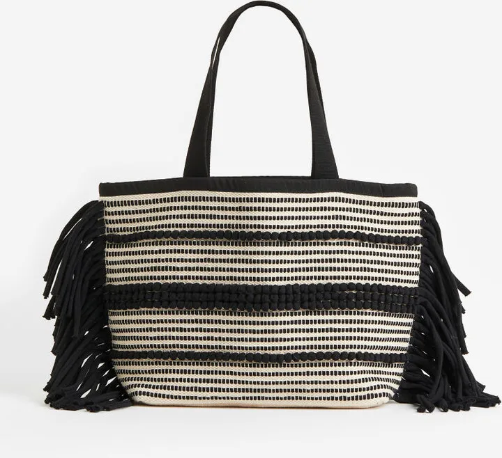 Jacquard-weave Shopper