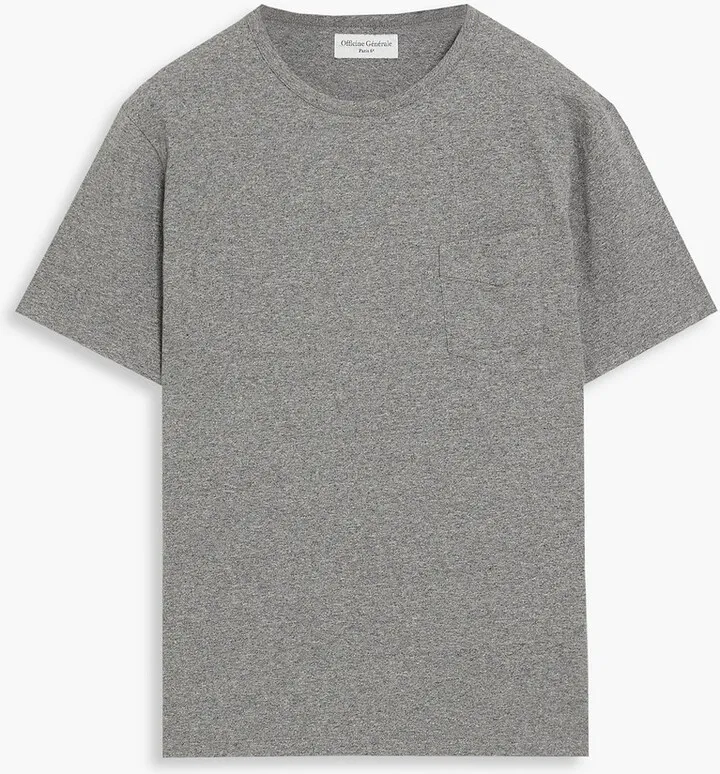 Mélange cotton-jersey T-shirt