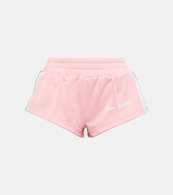 Logo jersey track shorts