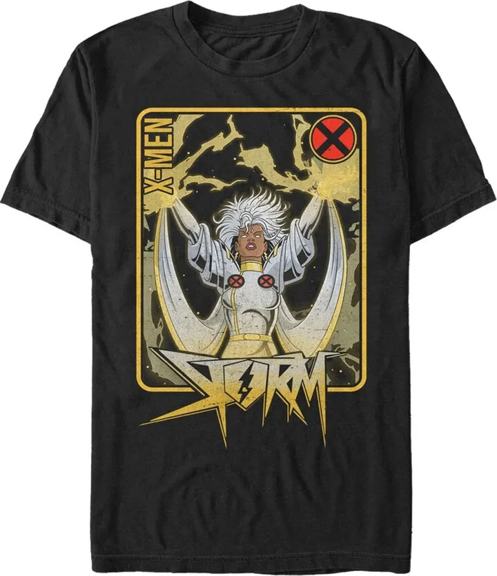 Men's Marvel X-Men Storm Card T-Shirt - Black - 2X Large