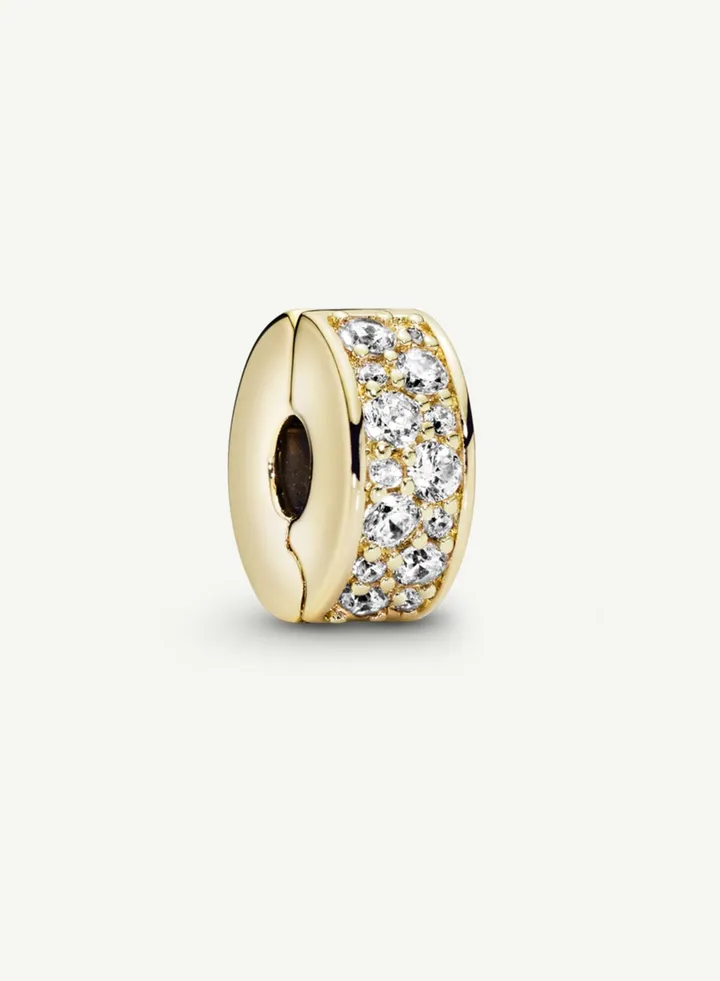 Clear Pavé Clip Charm