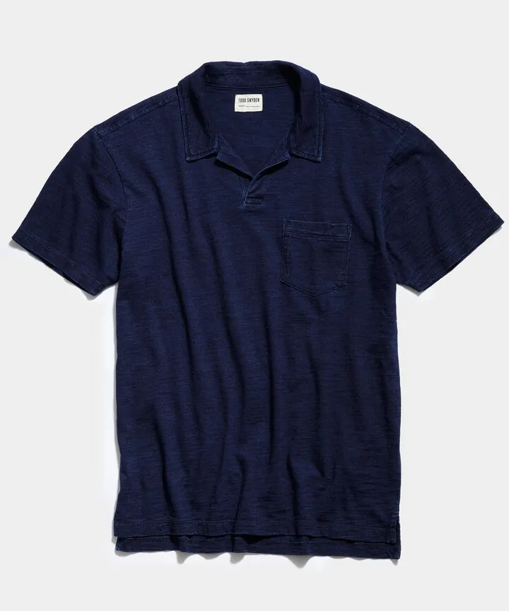 Indigo Slub Jersey Montauk Polo