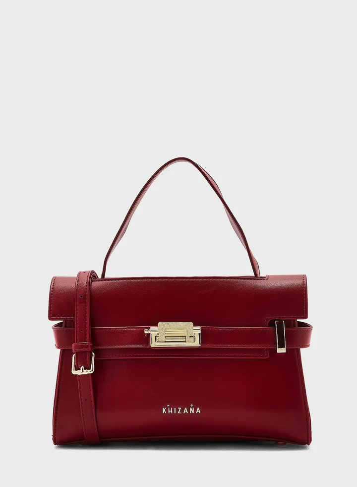 Clasp Satchel Bag