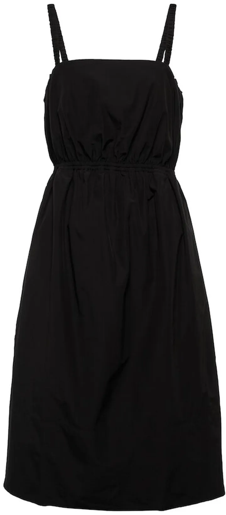 Sky cotton-blend poplin midi dress