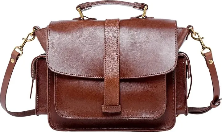 Old Trend Genuine Leather Valley Breeze Crossbody Bag (Black) Handbags