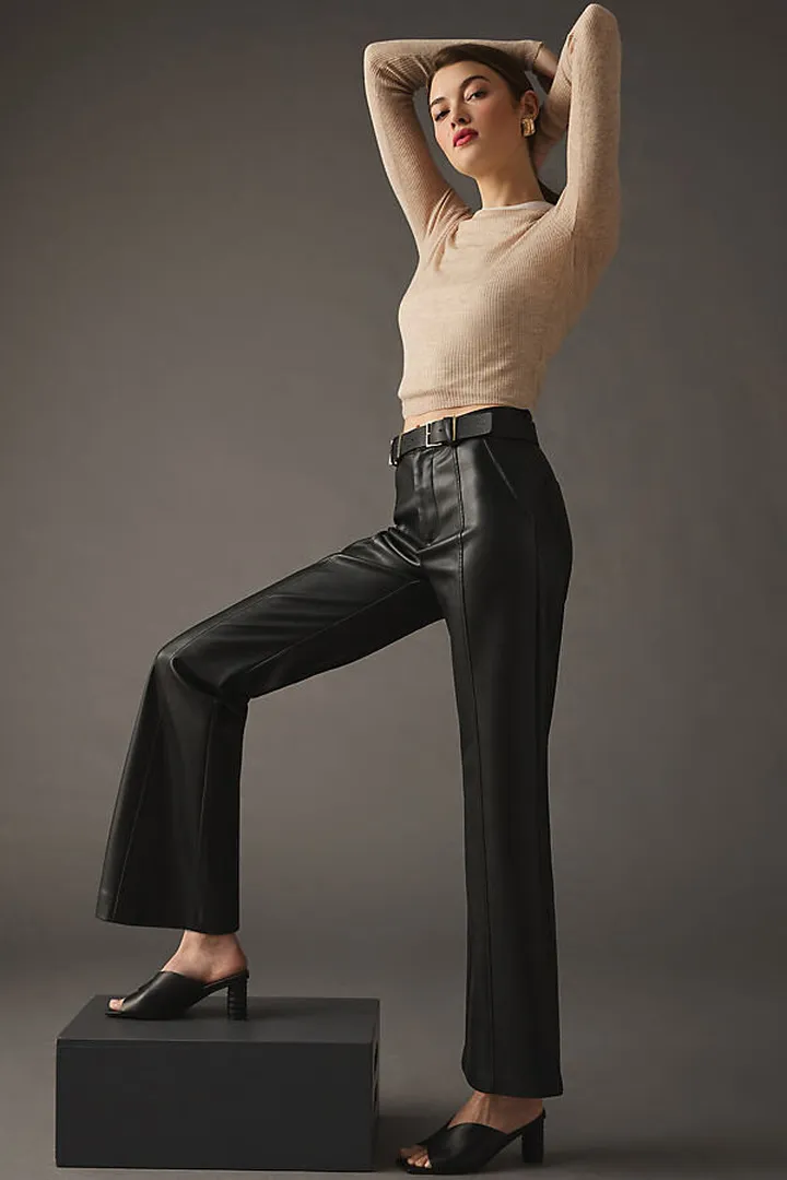 Matt & Nat Gwen Faux Leather Trousers Black