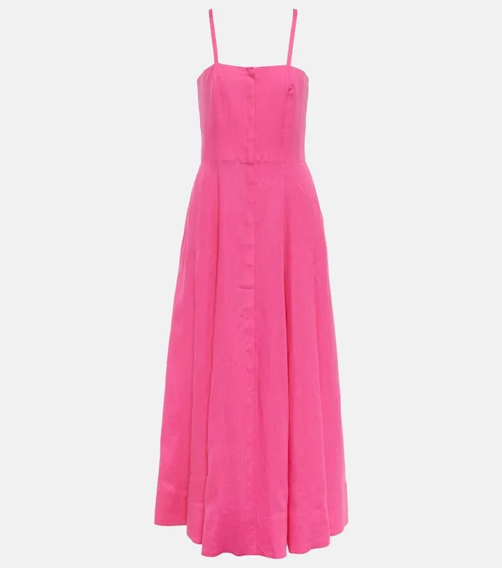 Margritte linen midi dress