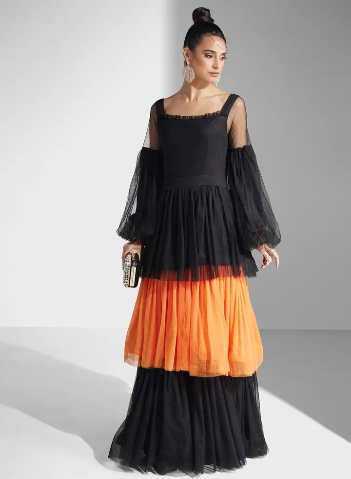 Ruffle Detail Dress