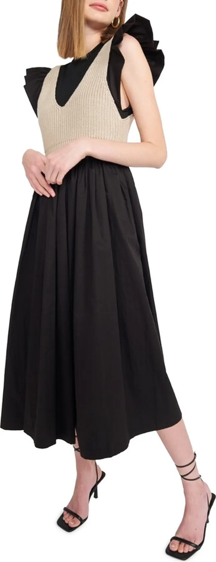 Raya Layered Midi Dress