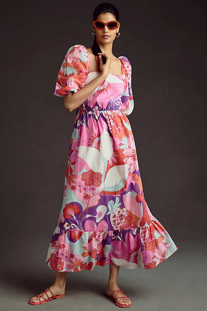 Antik Batik Bahia Cutout Dress Pink
