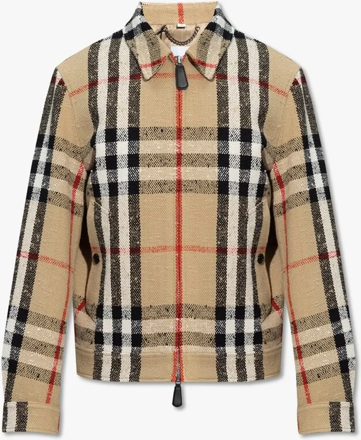 Burberry Harrington Vintage Check Zipped Bomber Jacket