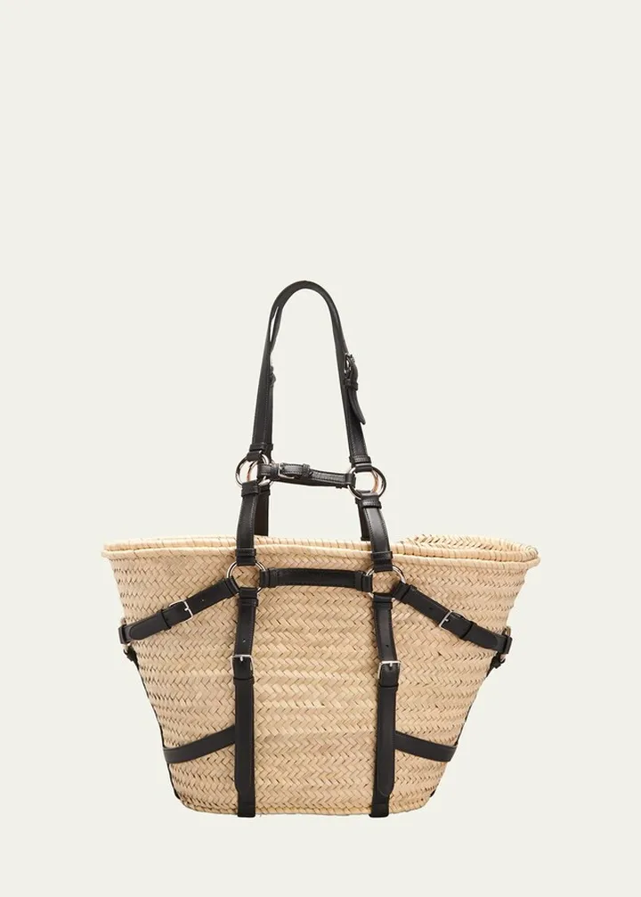 Le Panier Harness Raffia Tote Bag
