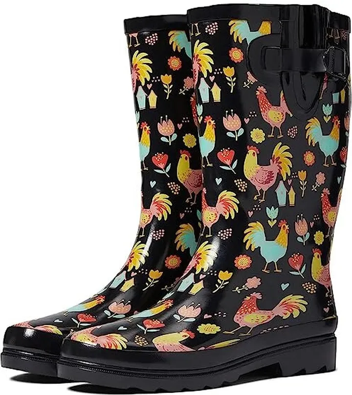 Western Chief Printed Tall Rain Boot (Cheery Chick) Women's Rain Boots