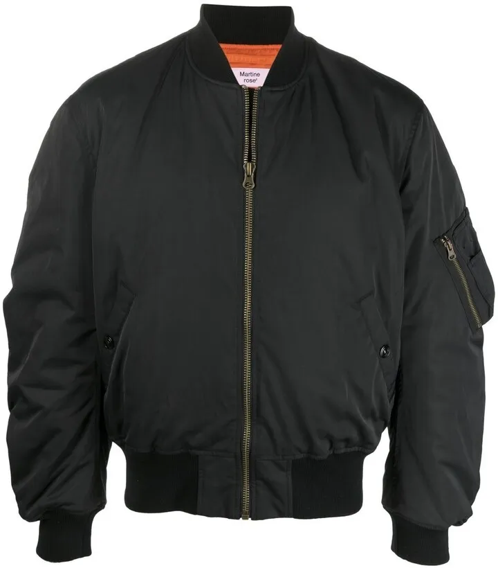 Logo Zipped Bomber Jacket