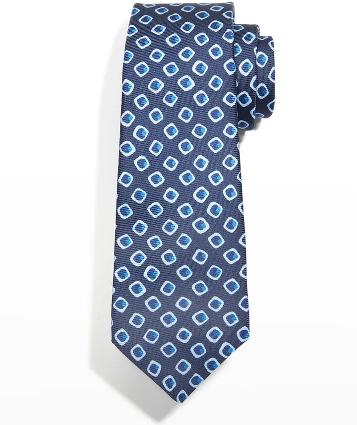 Men's Tossed Square Silk Tie