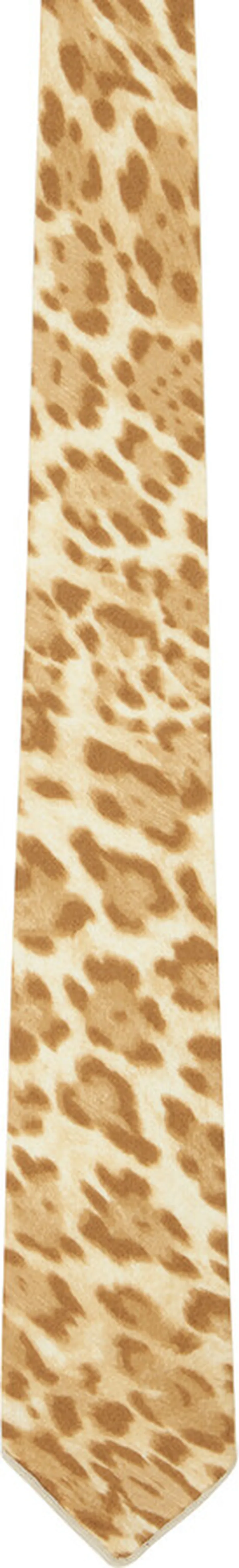 Engineered Garments Tan Leopard Tie