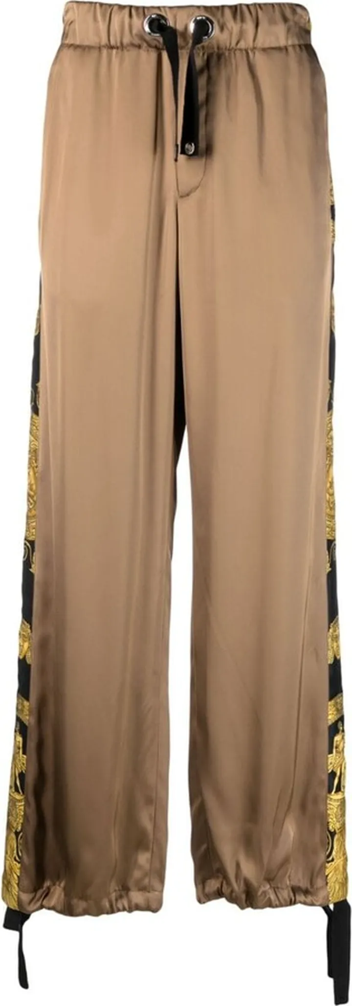Barocco-print wide-leg trousers