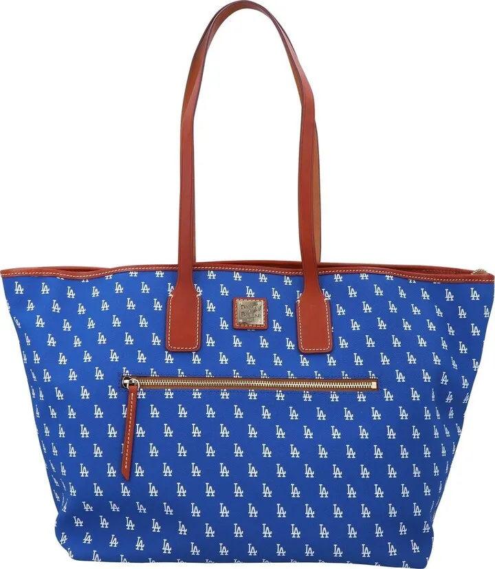 Women's Dooney & Bourke Los Angeles Dodgers Signature Large Zip Tote Bag