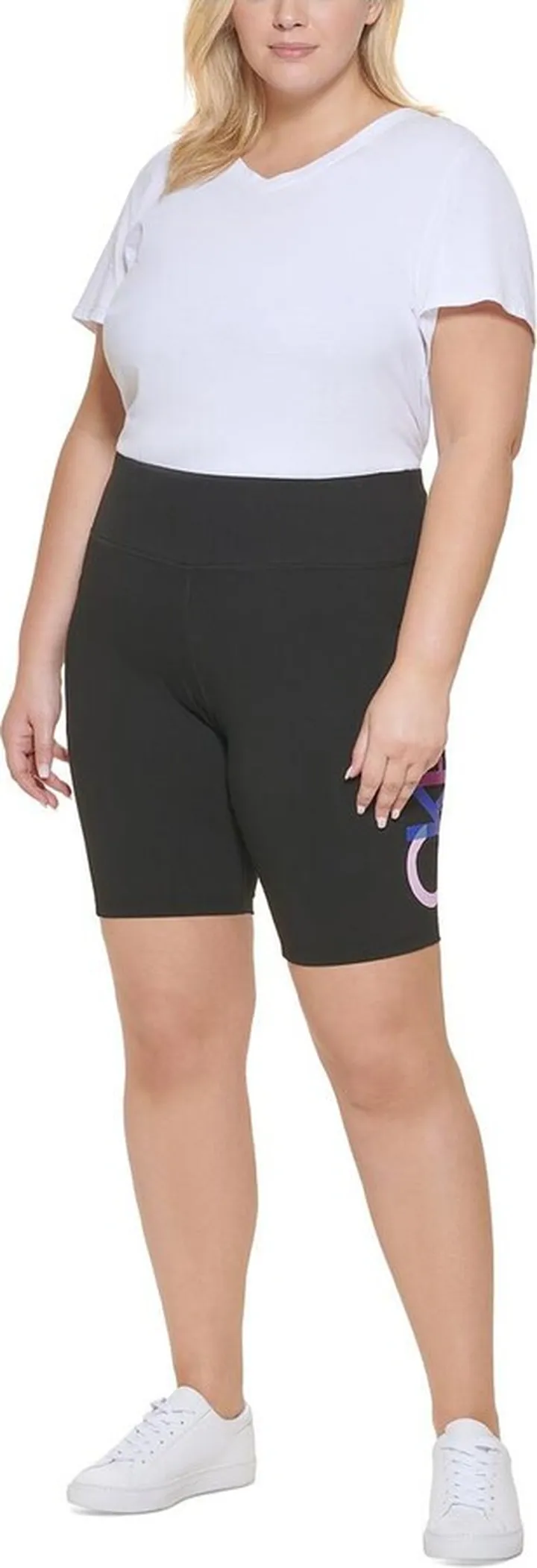 Plus Womens Logo Fitness Bike Short