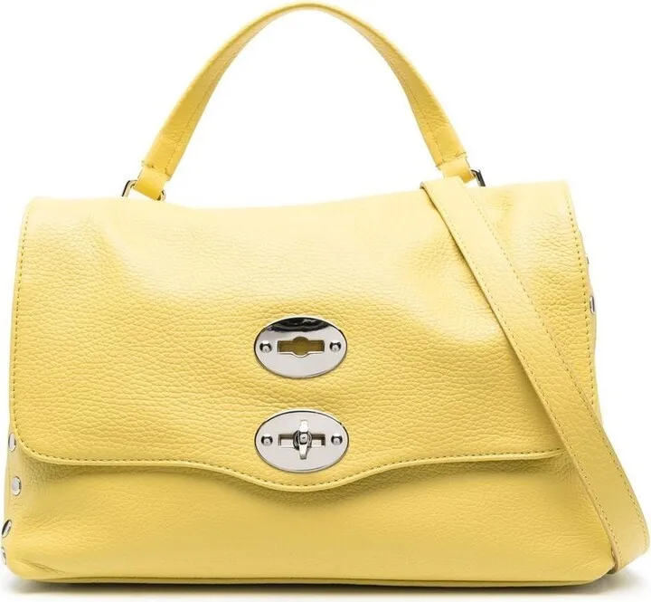 Stud-Detail Leather Tote Bag