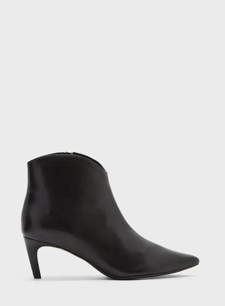 Galiana Leather Stiletto Boots