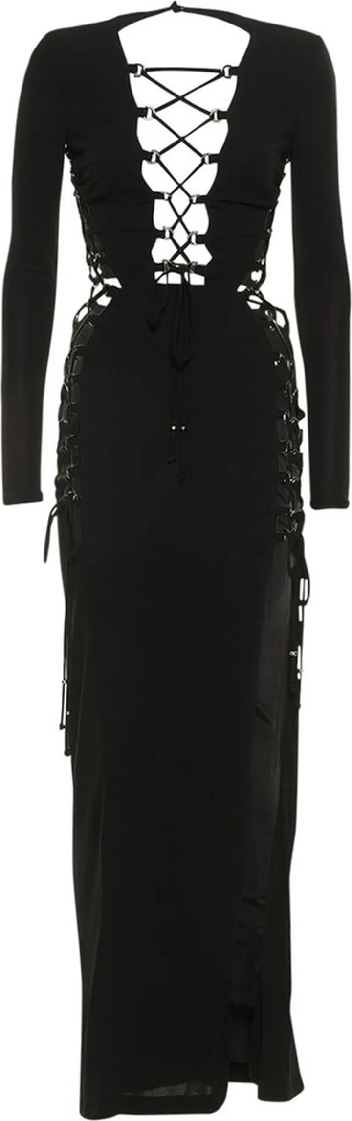 Electra stretch jersey crossed dress