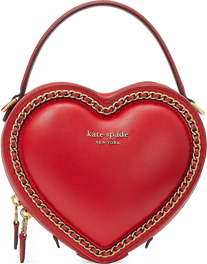 Amour 3D Heart Leather Crossbody Bag