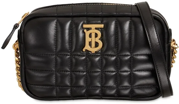 Mini Lola quilted leather camera bag
