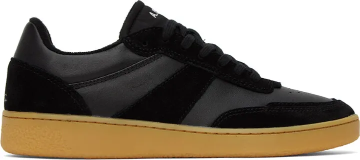 A.P.C. Black Plain Sneakers