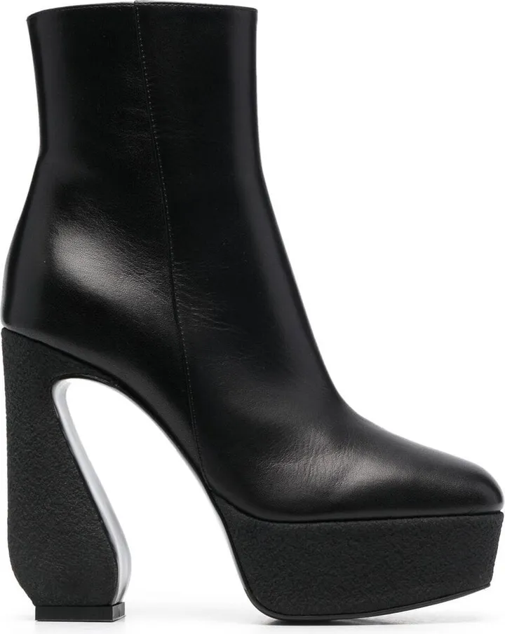 125mm Platform Ankle Boots