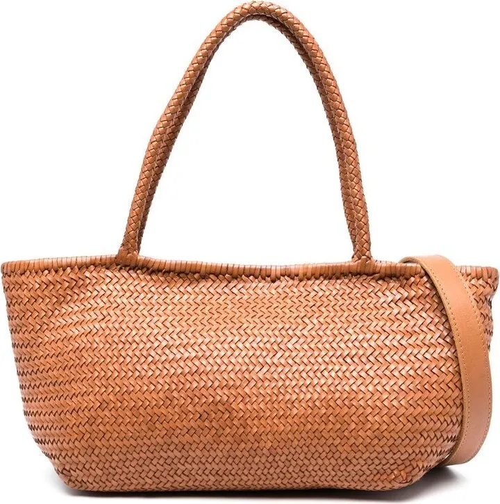 Susan woven leather tote bag